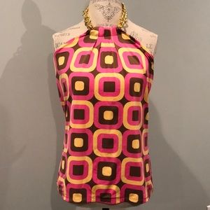 Vintage INC top with gold neckline